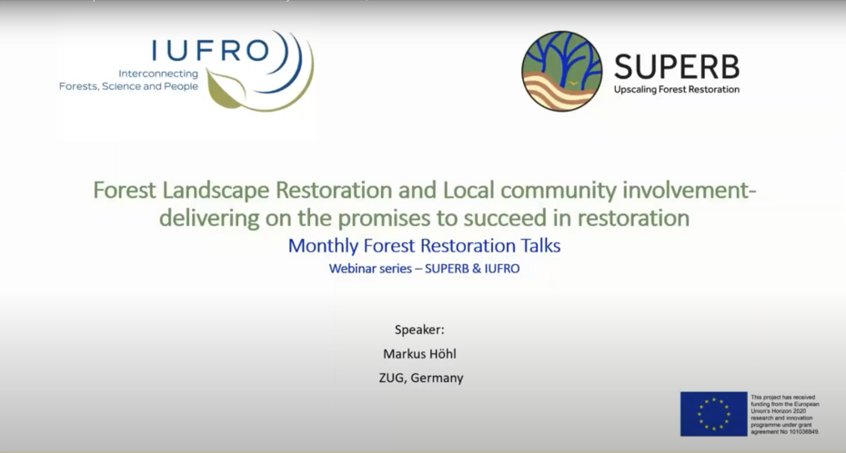 Forest Restoration Talk Webinar 3